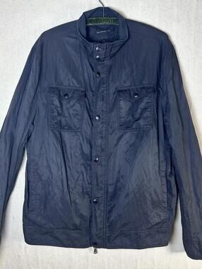 John Varvatos Black BUtility Field Jacket Grunge Rugged Coated Indie Men’s 2xl